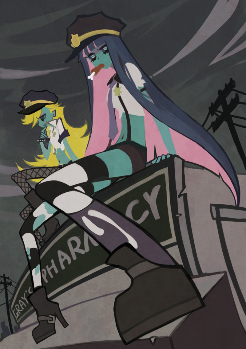 stocking and panty (panty & stocking with garterbelt) drawn by silverwing