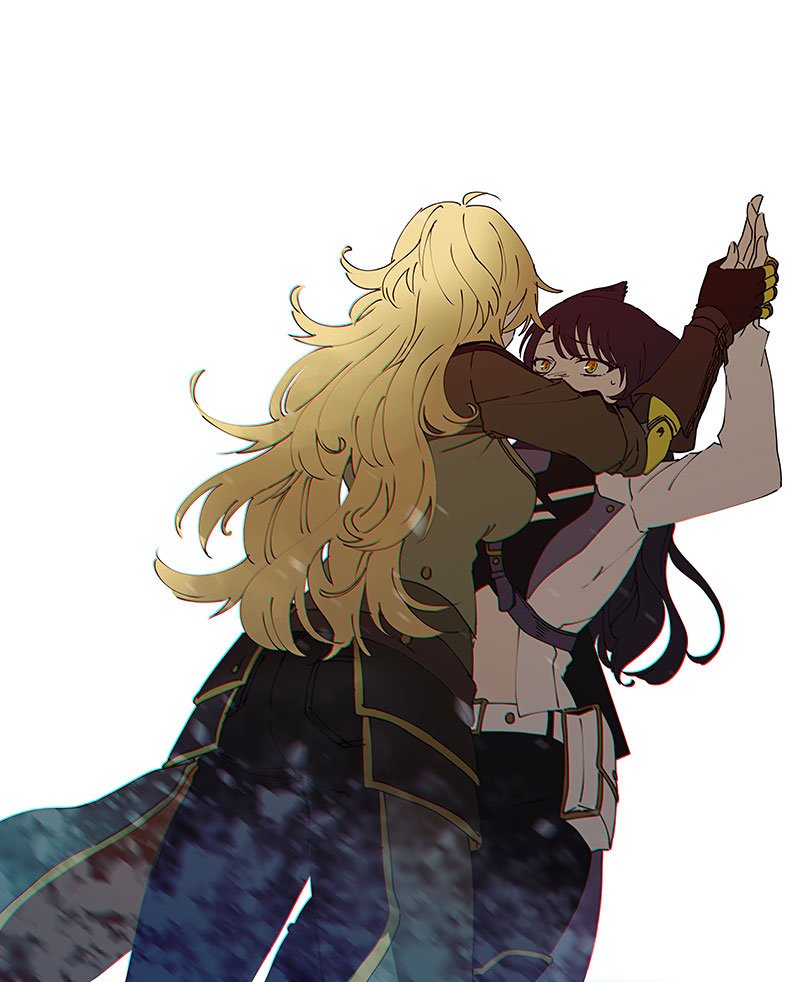 yang xiao long and blake belladonna (rwby) drawn by kuroda_(nanchara_flight)