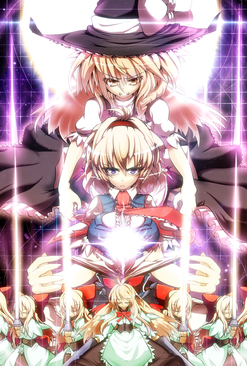 kirisame marisa and alice margatroid (touhou) drawn by tony_man+