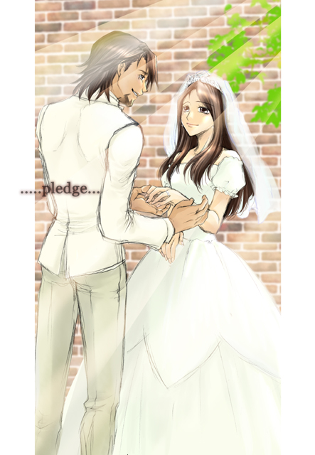 kaburagi t. kotetsu and kaburagi tomoe (tiger & bunny) drawn by ichikawa_makoto