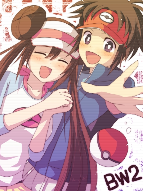 rosa and nate (pokemon and 1 more) drawn by eco-mizu