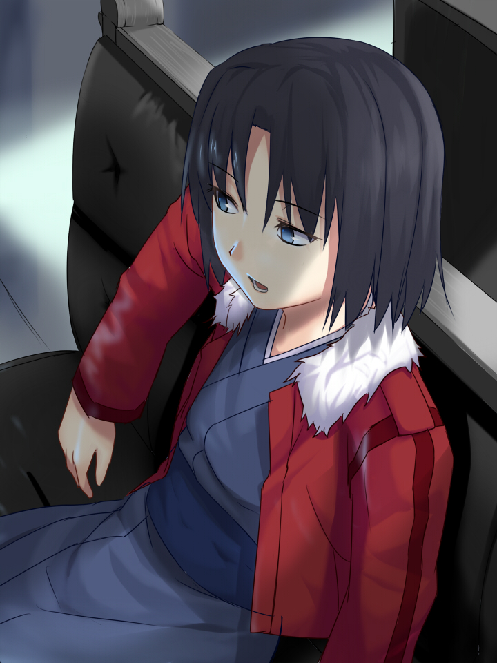 ryougi shiki (kara no kyoukai) drawn by level.21