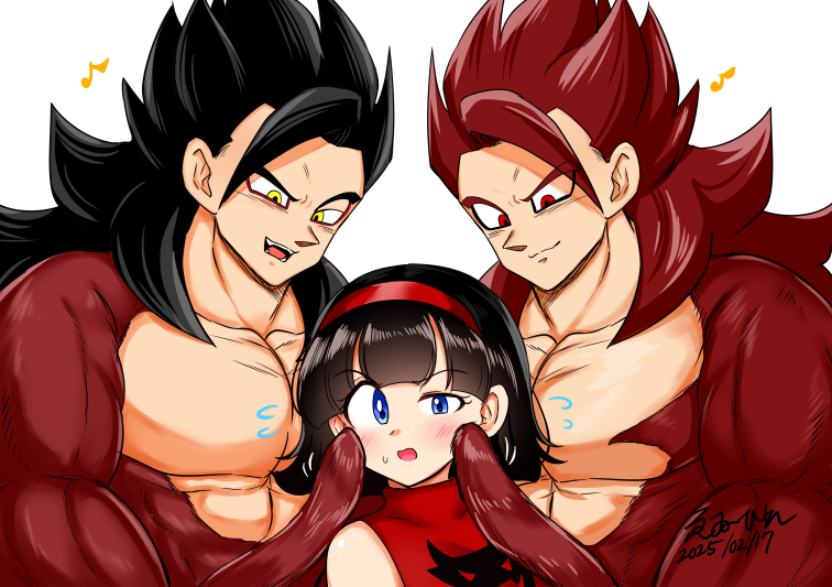 son gohan and videl (dragon ball and 3 more) drawn by einohire0085