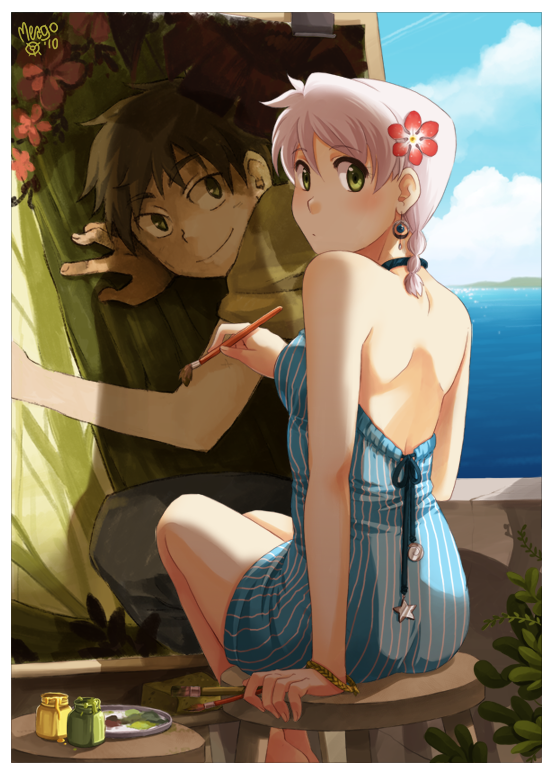 emily and bob (original) drawn by meago