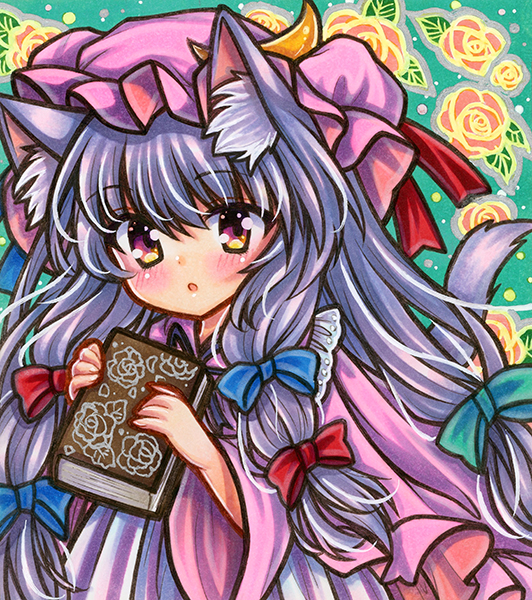 patchouli knowledge (original and 1 more) drawn by rui_(sugar3)