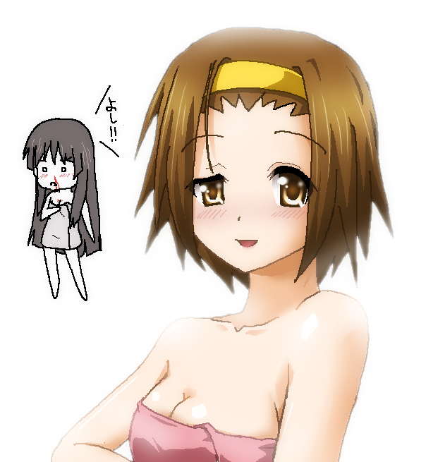akiyama mio and tainaka ritsu (k-on!) drawn by hayashiya_zankurou