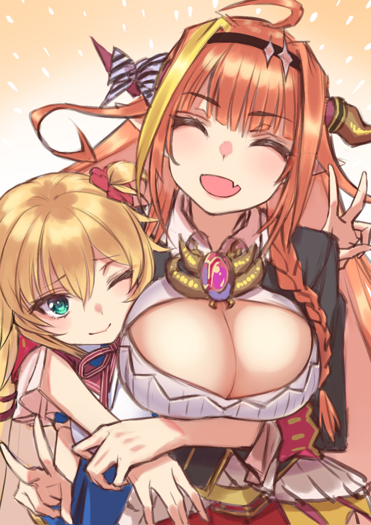 kiryu coco and akai haato (hololive) drawn by nyantiu