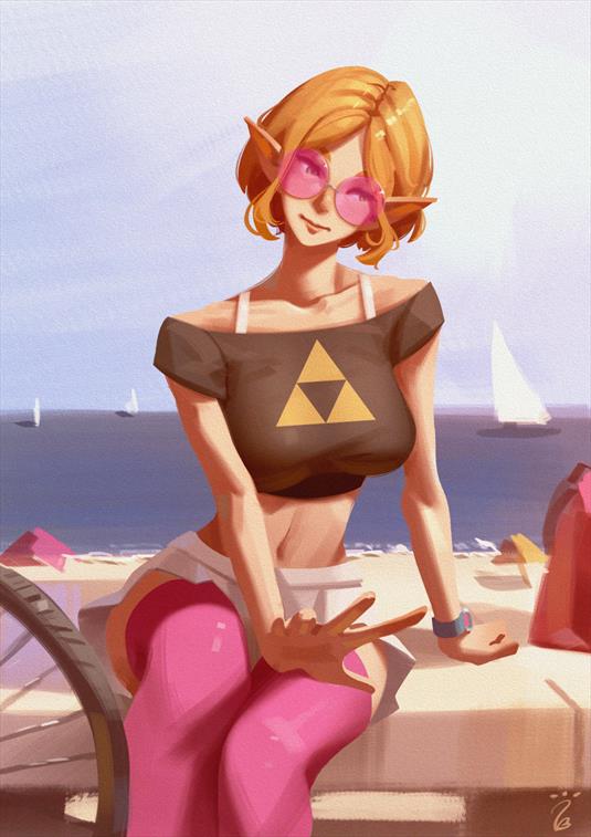 princess zelda (the legend of zelda and 1 more) drawn by sushoartworks
