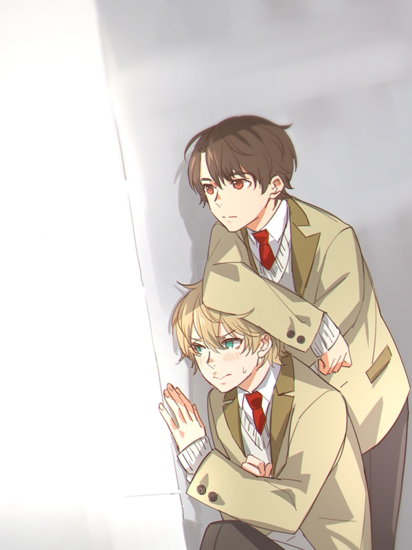 slaine troyard and kaizuka inaho (aldnoah.zero) drawn by reammara