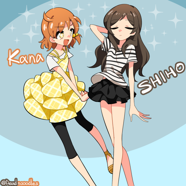 kitazawa shiho and yabuki kana (idolmaster and 1 more) drawn by deadnooodles