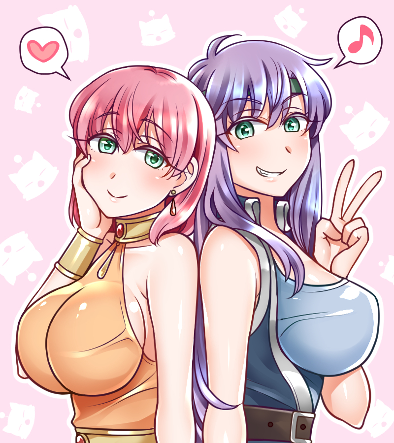 lenna charlotte tycoon and faris scherwiz (final fantasy and 1 more) drawn by yakisobapan_tarou_&_negitoro-ko