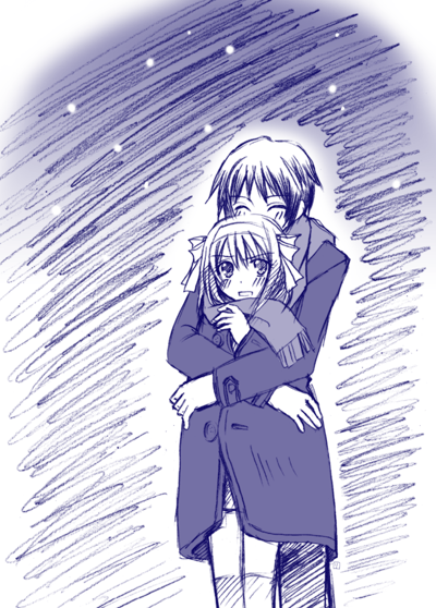 suzumiya haruhi and kyon (suzumiya haruhi no yuuutsu) drawn by yuubararin