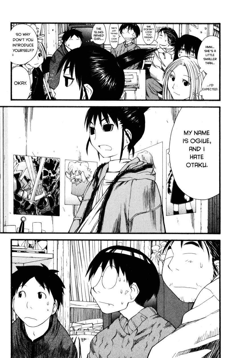 ogiue chika, ohno kanako, madarame harunobu, kasukabe saki, sasahara kanji, and 2 more (genshiken) drawn by kio_shimoku