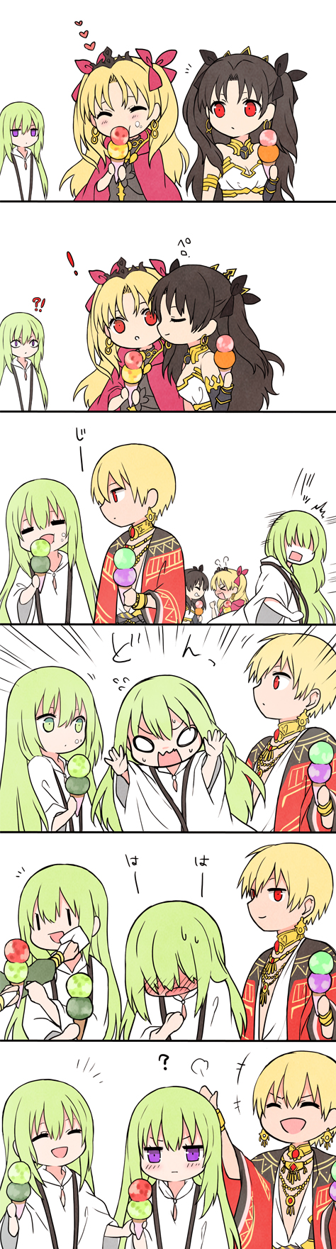 gilgamesh, ereshkigal, ishtar, enkidu, and kingu (fate and 3 more) drawn by yoyo_9ea