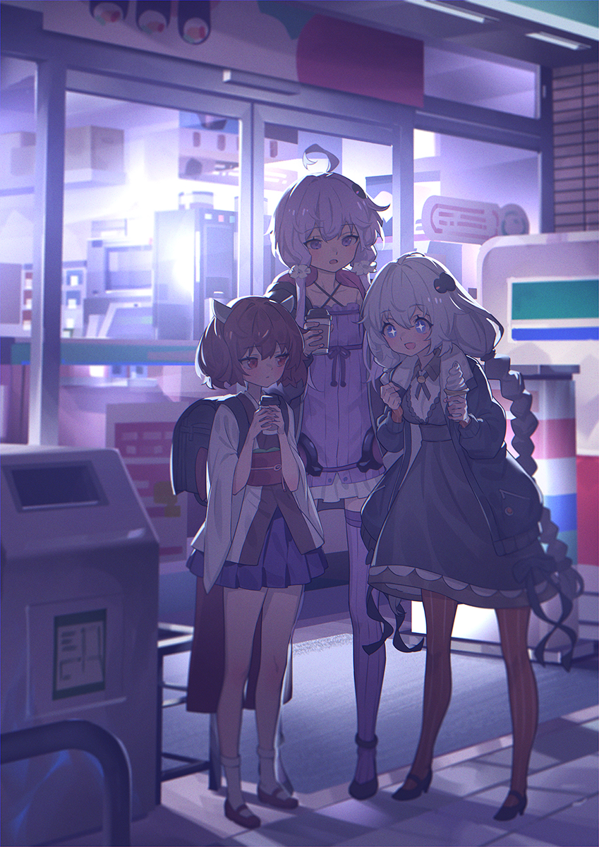 yuzuki yukari, kizuna akari, and touhoku kiritan (vocaloid and 1 more) drawn by yamamomo_(plank)