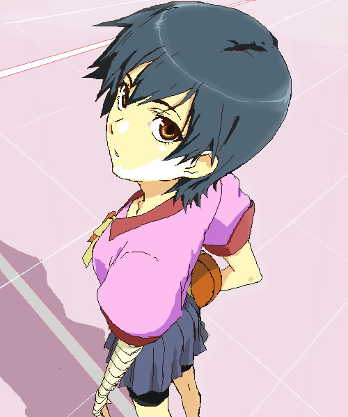 kanbaru suruga (monogatari and 1 more) drawn by tamura_satomi