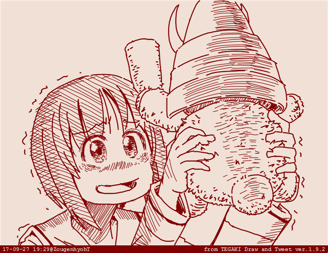 nishizumi miho and boko (girls und panzer) drawn by rosmino