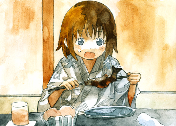 akatsuki miho (gendai ninjakko zukan and 1 more) drawn by kouno_hikaru