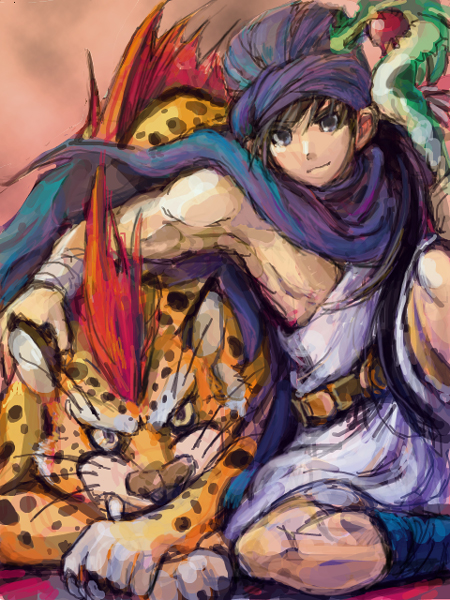 hero and borongo (dragon quest and 1 more) drawn by kiri_tampo