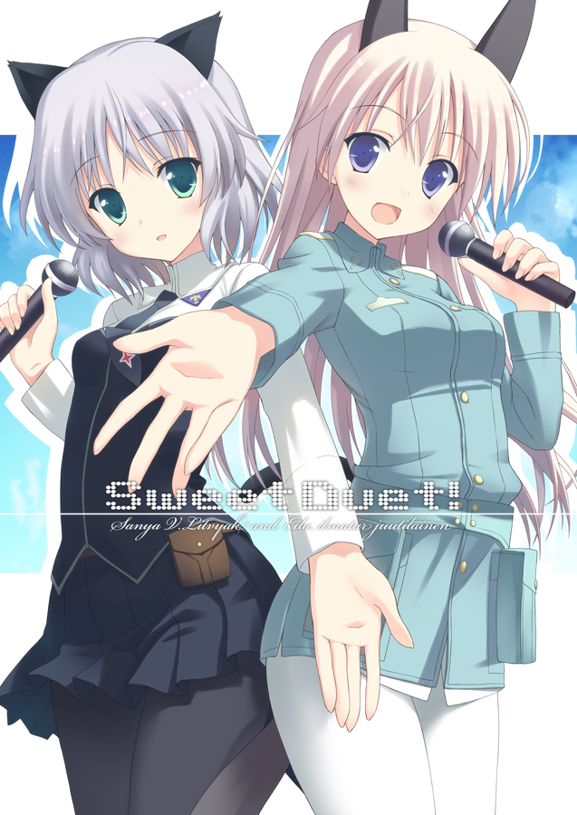 sanya v. litvyak and eila ilmatar juutilainen (world witches series and 1 more) drawn by saeki_nao