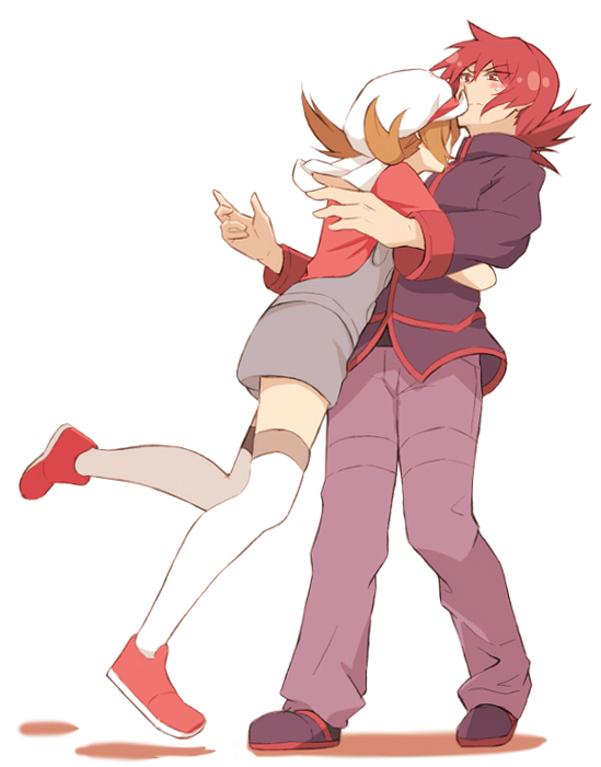 lyra and silver (pokemon and 1 more) drawn by sanada_haiji