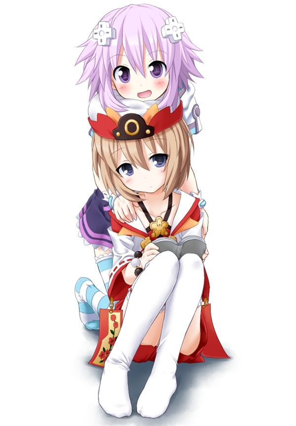 neptune and blanc (neptune and 1 more) drawn by aomikotsu