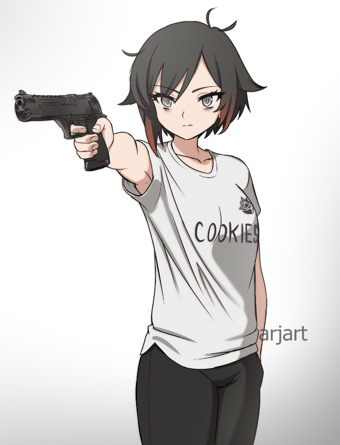 ruby rose and yusuf dikec (rwby and 2 more) drawn by ar_jart