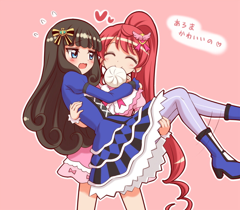 kurosu aroma and shiratama mikan (pretty series and 1 more) drawn by kuga_yoshito