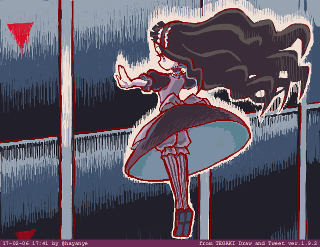 hardgore alice (mahou shoujo ikusei keikaku and 1 more) drawn by hayanye