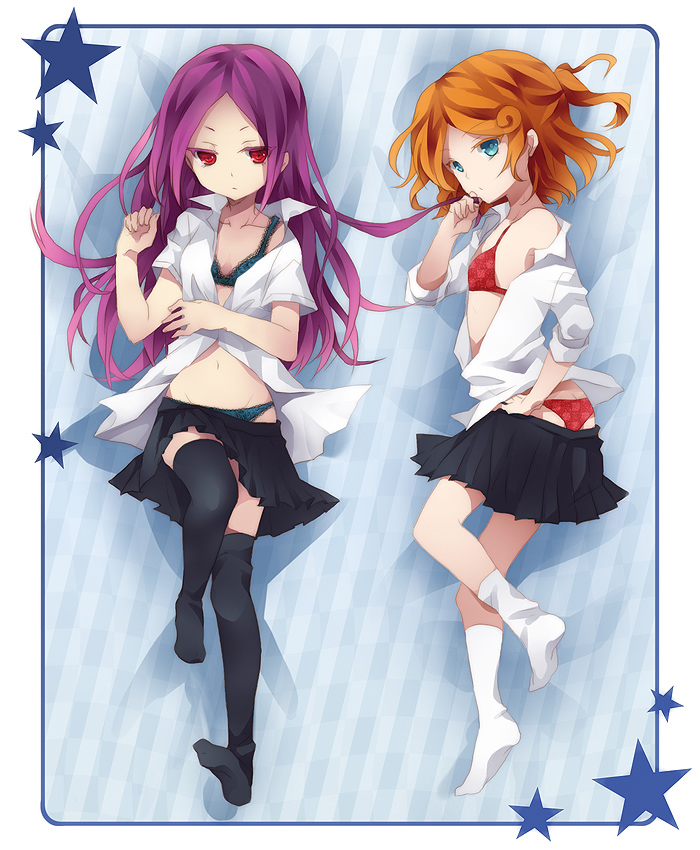 hasuike an and touchi ai (inazuma eleven) drawn by kotoko_(oxxxo)
