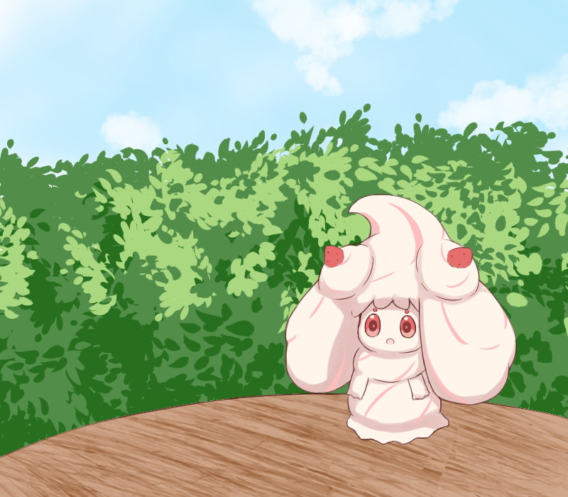alcremie (pokemon and 2 more) drawn by chirun0