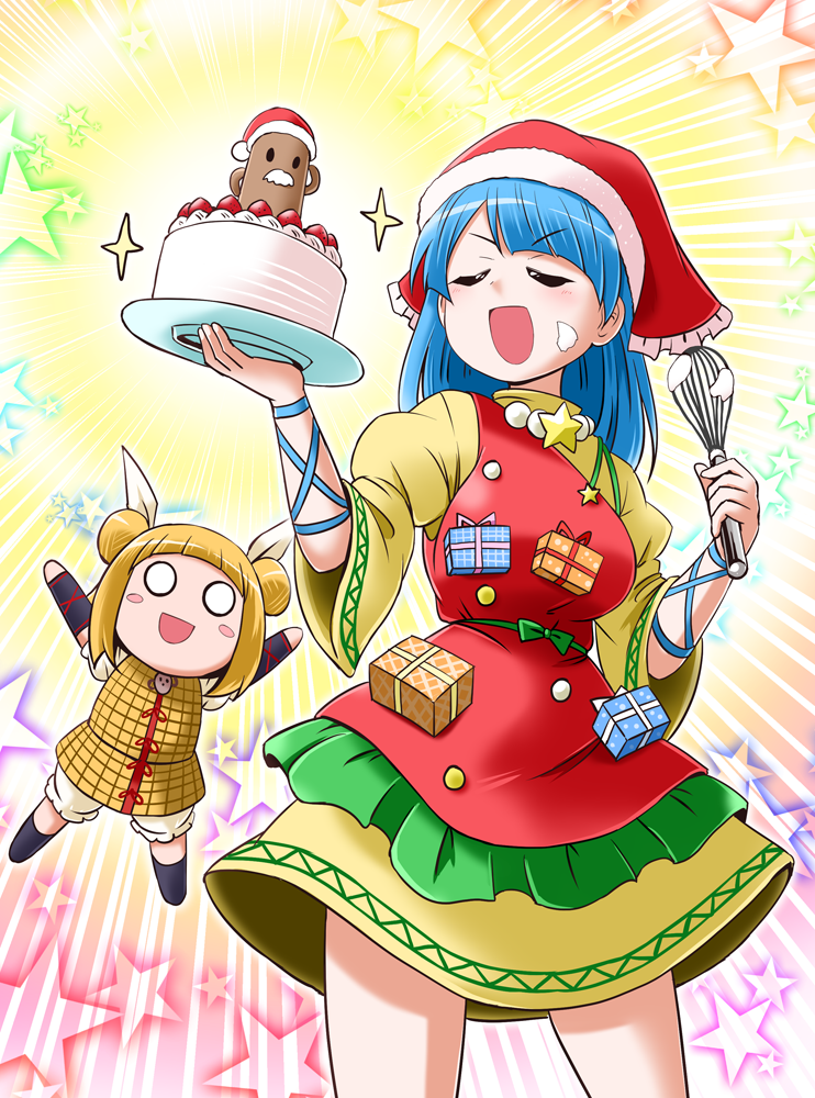 haniyasushin keiki and joutouguu mayumi (touhou) drawn by kousei_(public_planet)