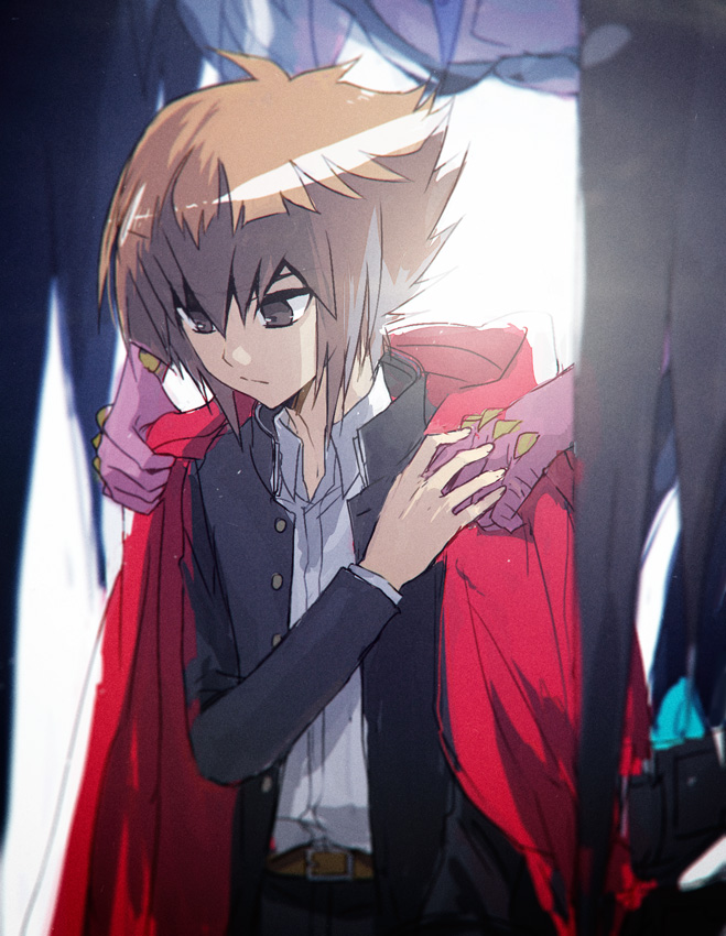 yuki judai and yubel (yu-gi-oh! and 1 more) drawn by moribuden