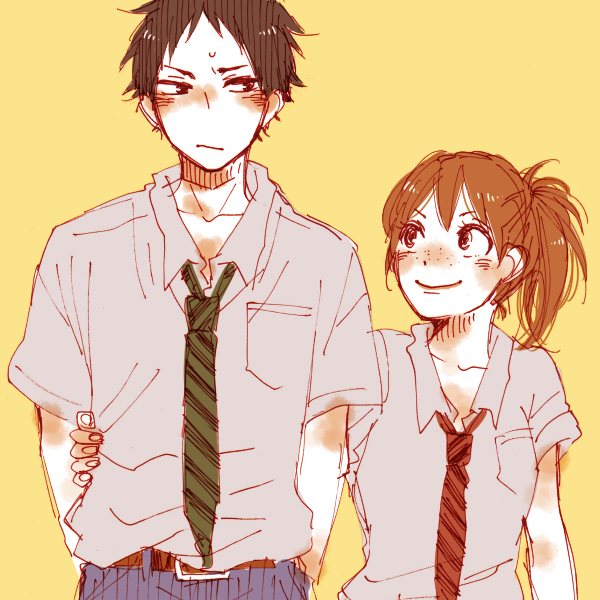 akaashi keiji and suzumeda kaori (haikyuu!!) drawn by natsu_(rubashka07)