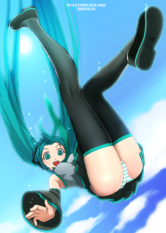 hatsune miku (vocaloid) drawn by ryu_(ryu's_form_site)