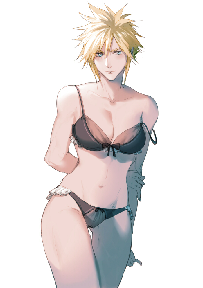 cloud strife (final fantasy and 2 more) drawn by eilinna