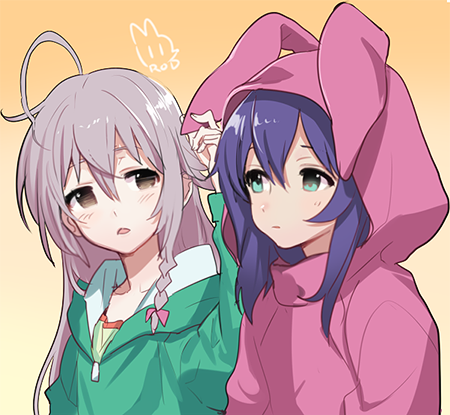 hoshi syoko and mochizuki anna (idolmaster and 2 more) drawn by rod_(rod4817)