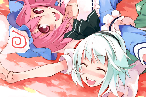 konpaku youmu and saigyouji yuyuko (touhou) drawn by ushiki_yoshitaka