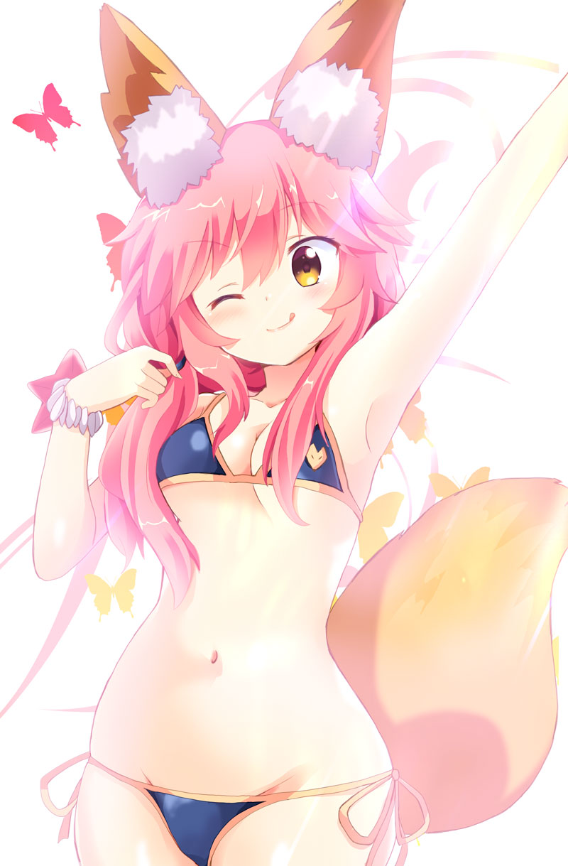 tamamo and tamamo no mae (fate and 1 more) drawn by massala