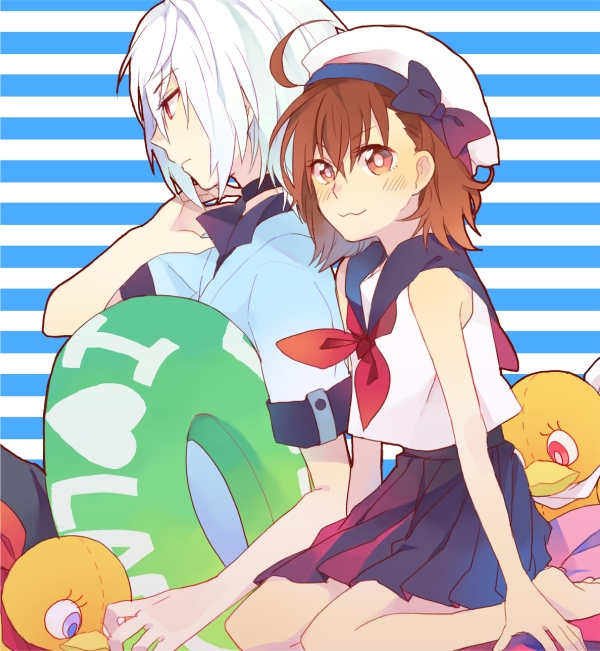 accelerator and last order (toaru majutsu no index) drawn by zarutsu