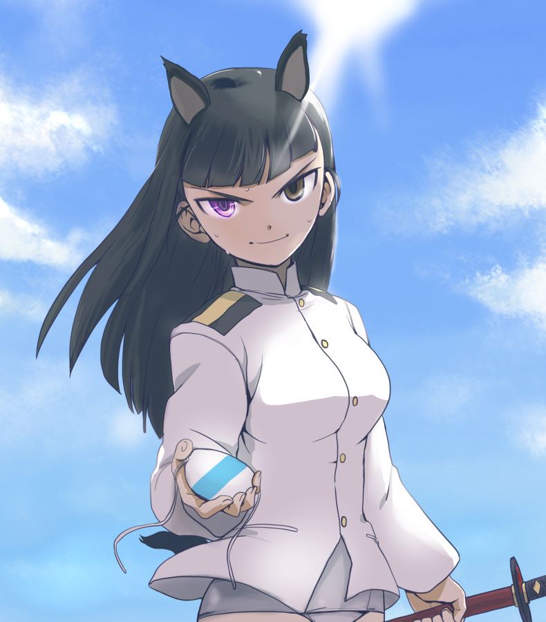 sakamoto mio (world witches series and 1 more) drawn by aoba_(smartbeat)