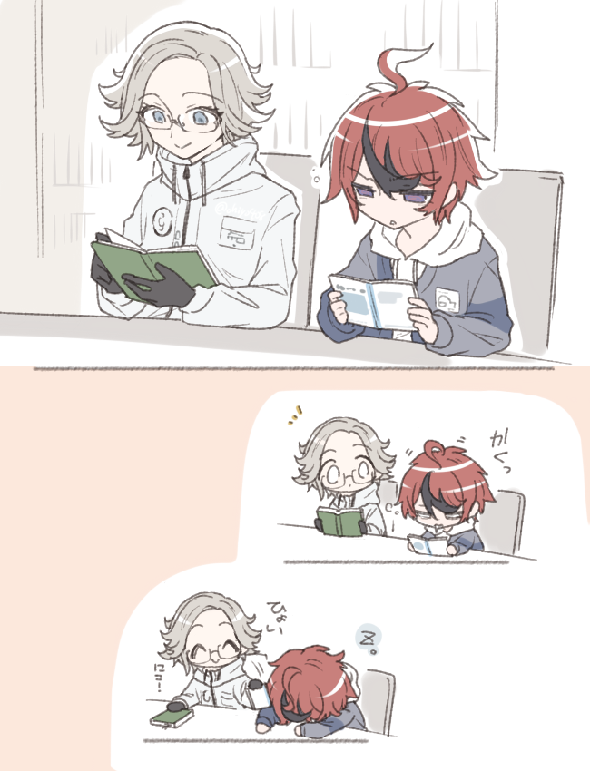 aotsuki eito and sumino takumi (the hundred line -last defense academy-) drawn by chiyo408