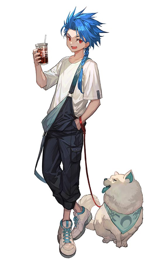 cu chulainn and setanta (fate and 1 more) drawn by lack