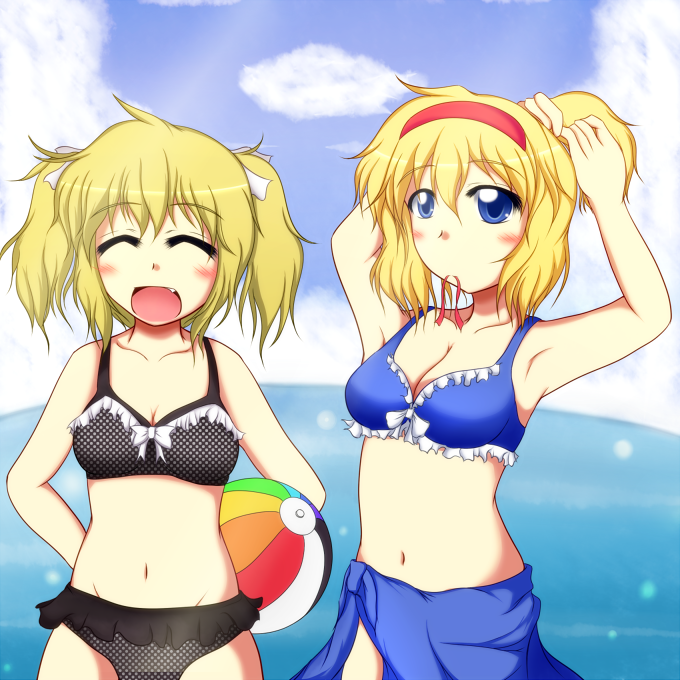 kirisame marisa and alice margatroid (touhou) drawn by altas