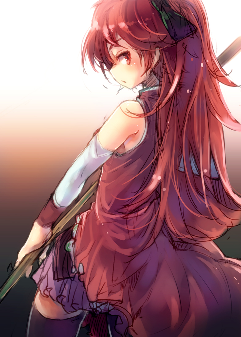 sakura kyoko (mahou shoujo madoka magica) drawn by ukyo_rst