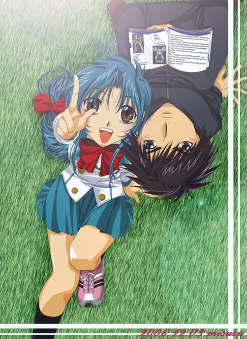 chidori kaname and sagara sousuke (full metal panic!) drawn by misuzu_(bellin)