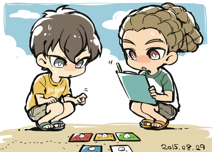 kidou yuuto and fudou akio (inazuma eleven) drawn by saku_anna