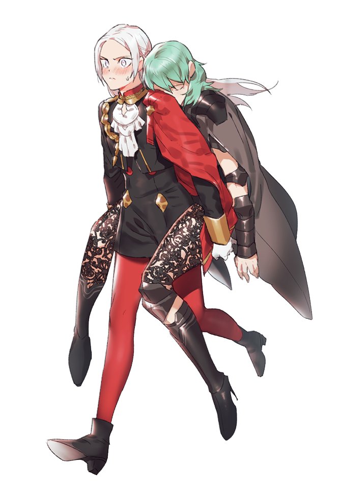 edelgard von hresvelg and female byleth (fire emblem and 1 more) drawn by offcar