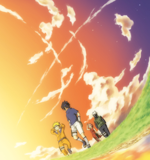haruno sakura, uzumaki naruto, uchiha sasuke, and hatake kakashi (naruto) drawn by firstsky