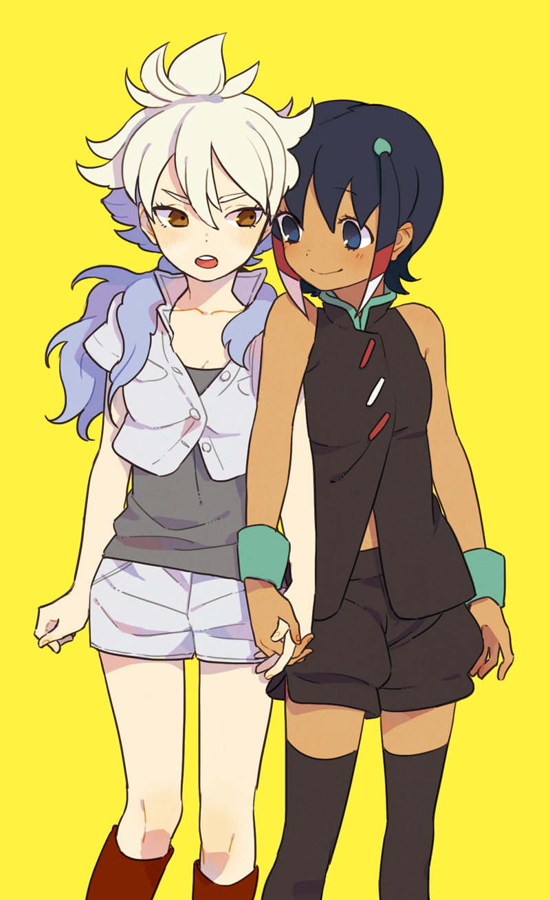 hakuryuu and shuu (inazuma eleven and 1 more) drawn by momo_(simio)